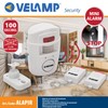 Mini allarme con rilevatore di presenza e due telecomandi. Bianco