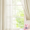 Treatmentex Boho Curtains with Pompoms, Eyelets, 140 cm Wide, Transparent