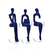 Octdays Blue Thinker Statue for Home Decor Modern Minimalist Sculpture