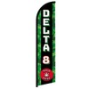 Delta 8 Windless Banner Advertising Flag - Great for Businesses,