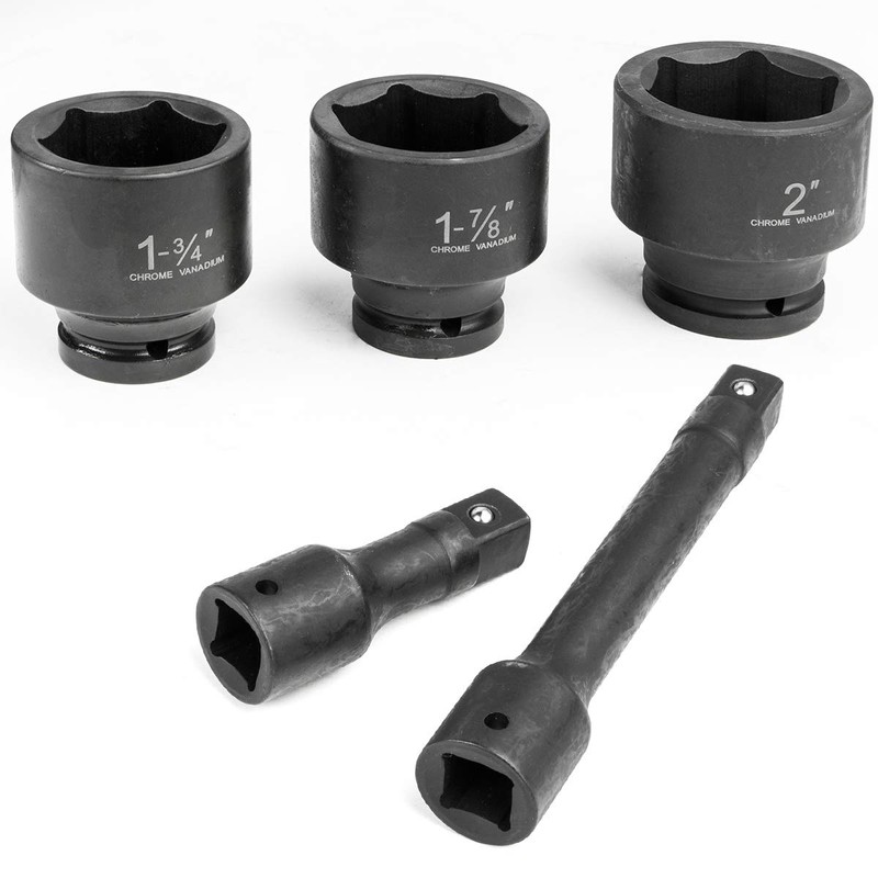 Stark USA 21-Pieces 3/4" Drive Deep Impact Socket Set Sliding