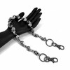 XBUIFH Punk Heavy Skull Strong Key Jeans Pant Chain Men