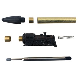 Penn State Industries PKSTLORB Steam Locomotive Bolt Action Ballpoint Pen Kit Woodturning Project (Oil Rubbed Bronze)