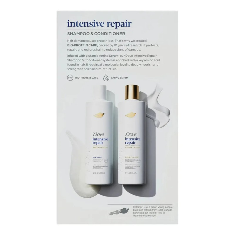 Dove Kit Shampoo Y Acondicionador Intensive Repair 710g