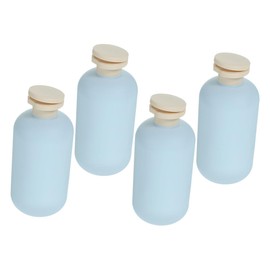 Ipetboom 4PCS Plastic Refillable Travel Bottles with Flip Cap Empty Lotion Shampoo Body Wash Containers for Skincare and Business Trips