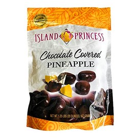 Island Princess Premium Chocolate Covered Pineapple 1.25 Pound