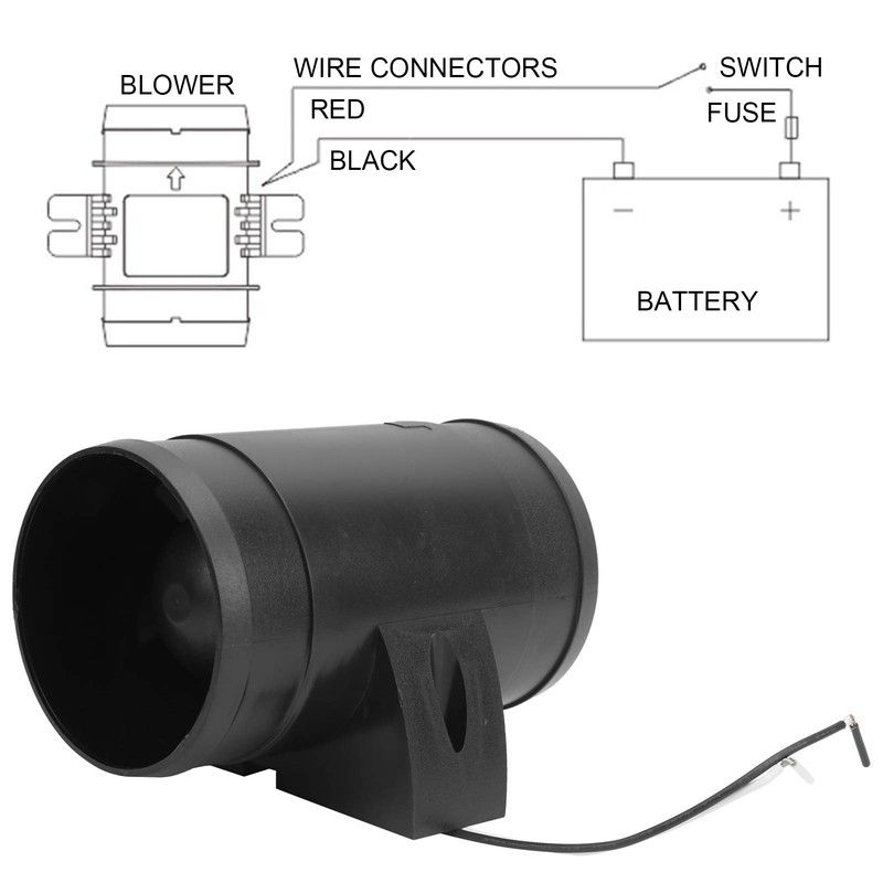 Dpofirs Inline Duct Ventilation Fan Vent Blower, Exhaust Fan High