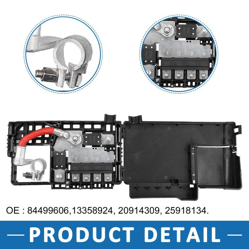 A ABSOPRO Fuse Box Battery Terminal with Cover 20914309 Engine
