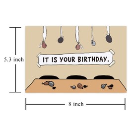 Alzombi Funny Office Themed Birthday Card, Hilarious Dwight Schrute Bday Card for Husband Boyfriend