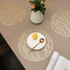 Hosoncovy 4 Pack Waves Decorative Placemats PVC Placemats Hollow Table