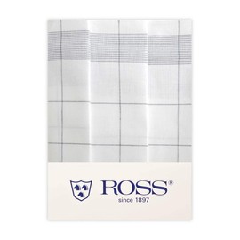 Ross Pack of 3 Twine, Half-Linen Tea Towels, Thread Check, Silver, 50 x 70 cm