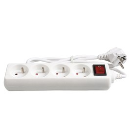Expert Line 486801 Power Strip with 4 Sockets and Switch
