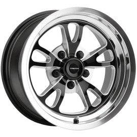 Vision 149 PATRIOT Custom Wheel - 15x4, -19 Offset, 5x114.3 Bolt Pattern, 83.1mm Hub - Gloss Black with Milled Spokes Rim