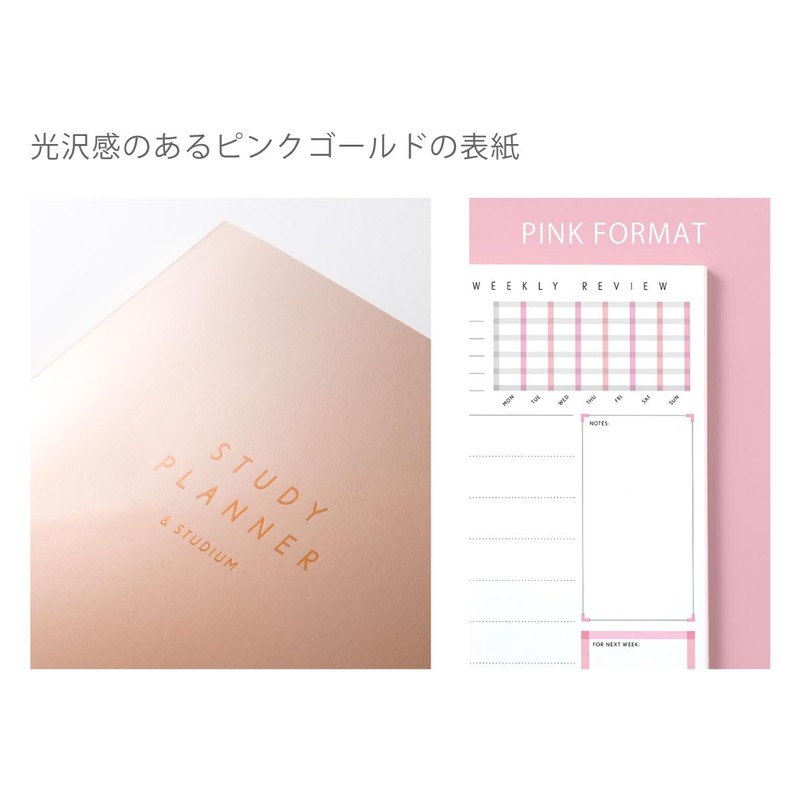 Iroha Publishing GSS-02 Study Planner, Binding Notebook, Daily [GOLD]