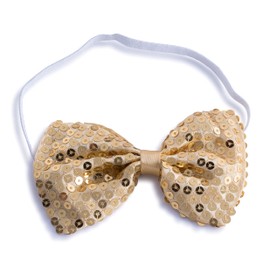 Dress Up America Sequin Bow Tie (Gold)