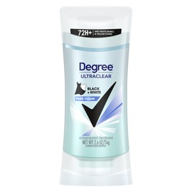 Degree UltraClear Black+White Pure Clean Antiperspirant Deodorant Stick, 2.6 oz (Pack of 2)