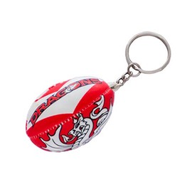 St George Dragons NRL Rugby League Squishy Football Soft Ball Keyring