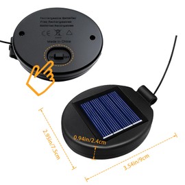 2 Pack Replacement Solar Panel for Outdoor Lights, Solar Lights Replacement Parts for DIY Repairing Outdoor Flowers Lanterns Small Panels Garden Patio Decorations