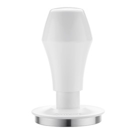 Normcore 51mm Espresso Coffee Tamper V4, Spring Loaded Tamper With Stainless Steel Flat Base, 15lb / 25lb / 30lbs Replacement Springs, Anodized Aluminum Stand, Non-stick coating White