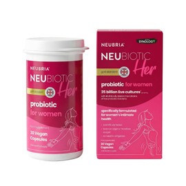 NEUBRIA NEUBIOTIC HER – Probiotics for Women 25 Billion CFU – Daily Probiotic Supplement with 4 Clinically Studied Live Cultures for Women’s Intimate Flora, Gut & Digestion – 30 Vegan Capsules