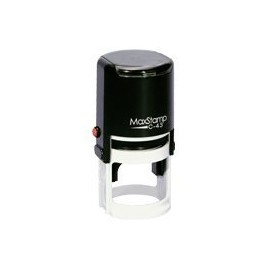 Maxstamp C-43 New Round Monogram & Self-Inking Address Stamp - 04