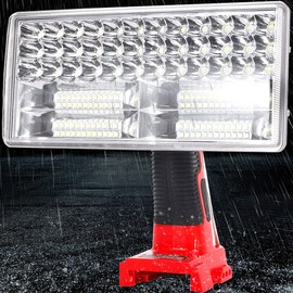 Jhjqzcyg 9'' 40W Cordless Flashlight For Milwaukee M18 18V Li-ion Battery 4200LM Handheld