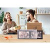 JD Concept Double 4x6 Horizontal Combo, Black Wood Picture Frame,