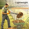 CAROD Leaf Grabber Rake with Long Handle, Lightweight Metal Leaves
