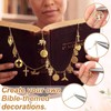 VioraWhite 1 Set 1 Set 346 Pcs DIY Bible Charm