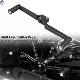 Unbranded Black Heel Toe Shift Lever Shifter Pegs Fit For Harley Street Glide 1988-2023 22