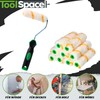ToolSpace Set of 10 Paint Rollers + Handle - 11