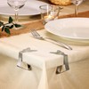 COM-FOUR® 8X Premium Tablecloth Clips Made of Stainless Steel -