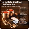 COPPER-BAR Moscow Mule Copper Mugs - Unique HANDCRAFTED Gift Set