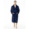 Yurhap Mens Fleece Robe, Soft Plush Robe for Men, Fluffy