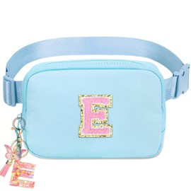 BBelt Crossbody Bag for Girls Women - girls fanny pack ages 8-12 Teen Birthday Gifts Small Waist Packs Trendy Kids Fanny Pack, Blue, E