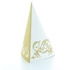 Fancy Serviettes, Gold-White Table Decoration, Wedding Decoration, Folded Serviettes, Pack
