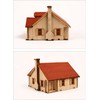 DESKTOP Wooden Model Kit Western House 2 by Young Modeler