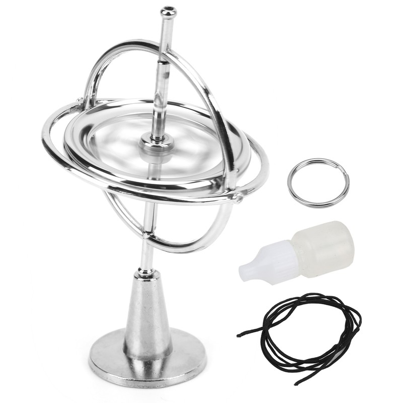 Metal Gyroscope Anti Gravity Rotating Top Gyroscope Balance Toy Educational