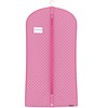 HANGERWORLD Single Pink Polka Dot Breathable Garment Coat Cover Bag-for