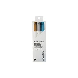 Cricut 2008071 Joy Metallic Markers 1.0, Gold/Silver/Blue (3 ct)
