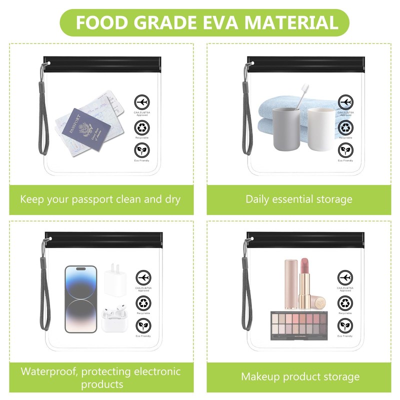 Zip Bag Aeroplane Liquids Bag 1 L, Pack of 6