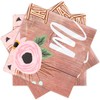 Sparkle and Bash Rustic Plastic Tablecloth for Weddings (54 x
