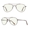 RB.Pilot Blue Light Aviator Reading Glasses for men Women Metal