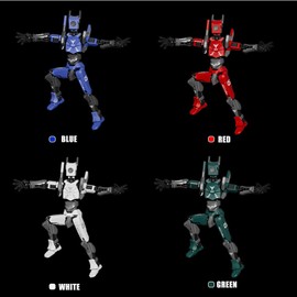 SGYYSG T13 Action Figures, Assembly Completed Dummy 13 Action Figure, 5.2 Inch Robo 13 3D Printed Action Figure - The Ultimate Hero for Action-Packed Playtime (Red)