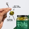 Filthy Pitted Olives, Premium Cocktail Garnish, Pitted Queen Olives, Naturally