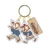 Sunstar Stationery Keychain, Sanrio Character Key Holder, Acrylic Retro Sanrio