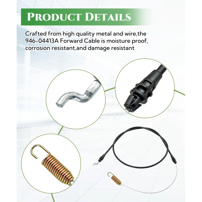 Replacement Forward Cable Part#946-04413A Fits for Craftsman Troy-Bilt Pony ES