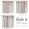 jinchan Linen Blend Boho Curtains for Living Room, 96 Inch