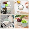 Canumer 4PCS Pizza Dough Proofing Box - Mini Stackable Silicone
