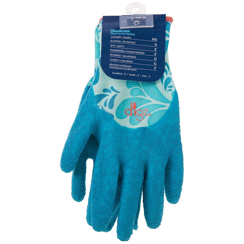 Digz Long Cuff Stretch Knit Garden Gloves with Full Finger